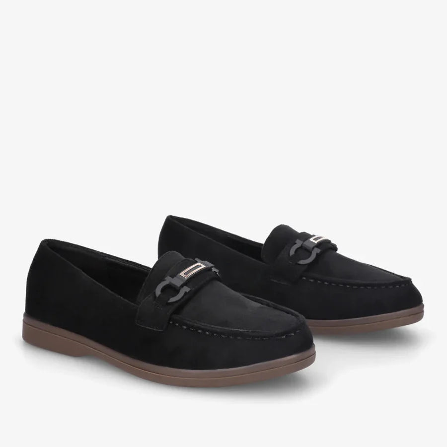 Mocassins à boucle décorative - Noir - taille 39 - vue 4
