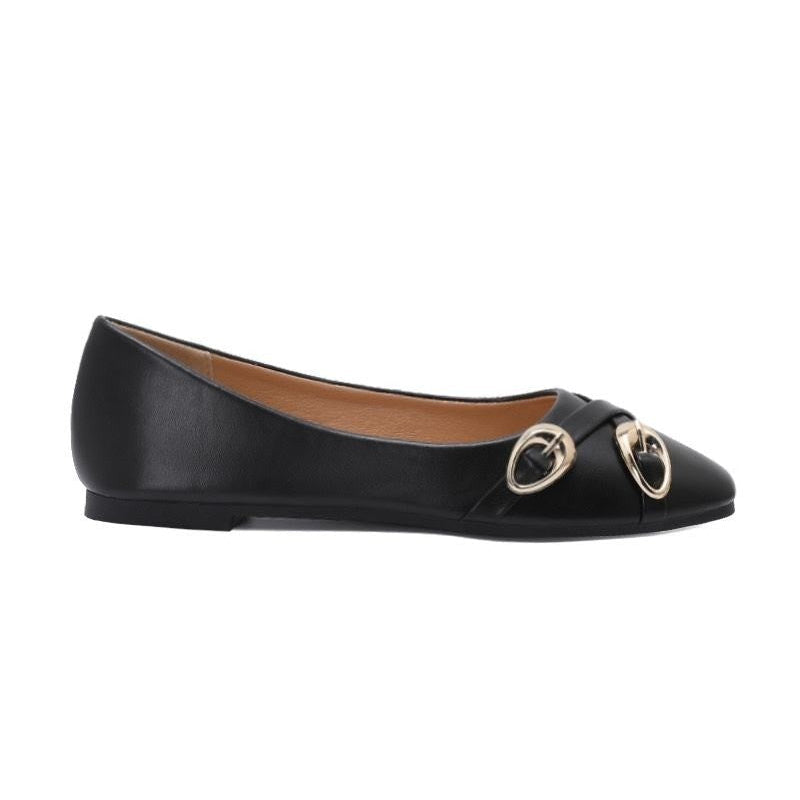 Ballerines avec décoration - Noir - taille 37 - vue 2