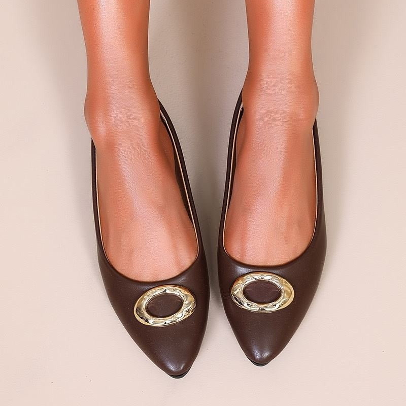 Ballerines pour femmes avec boucles - Noir - taille 41 - vue 6