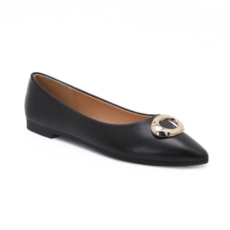 Ballerines pour femmes avec boucles - Kaki - taille 37 - vue 8