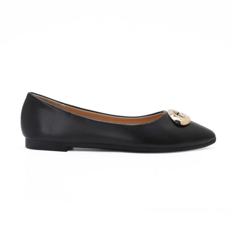 Ballerines pour femmes avec boucles - Kaki - taille 38 - vue 9