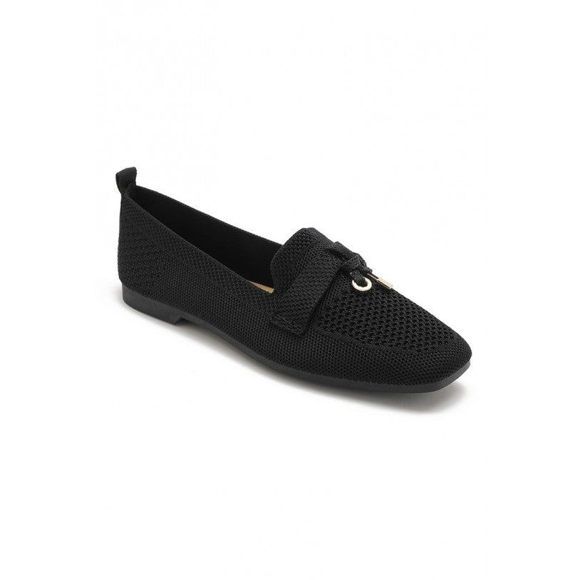 Mocassin femme en maille tissée - Beige - taille 38 - vue 9