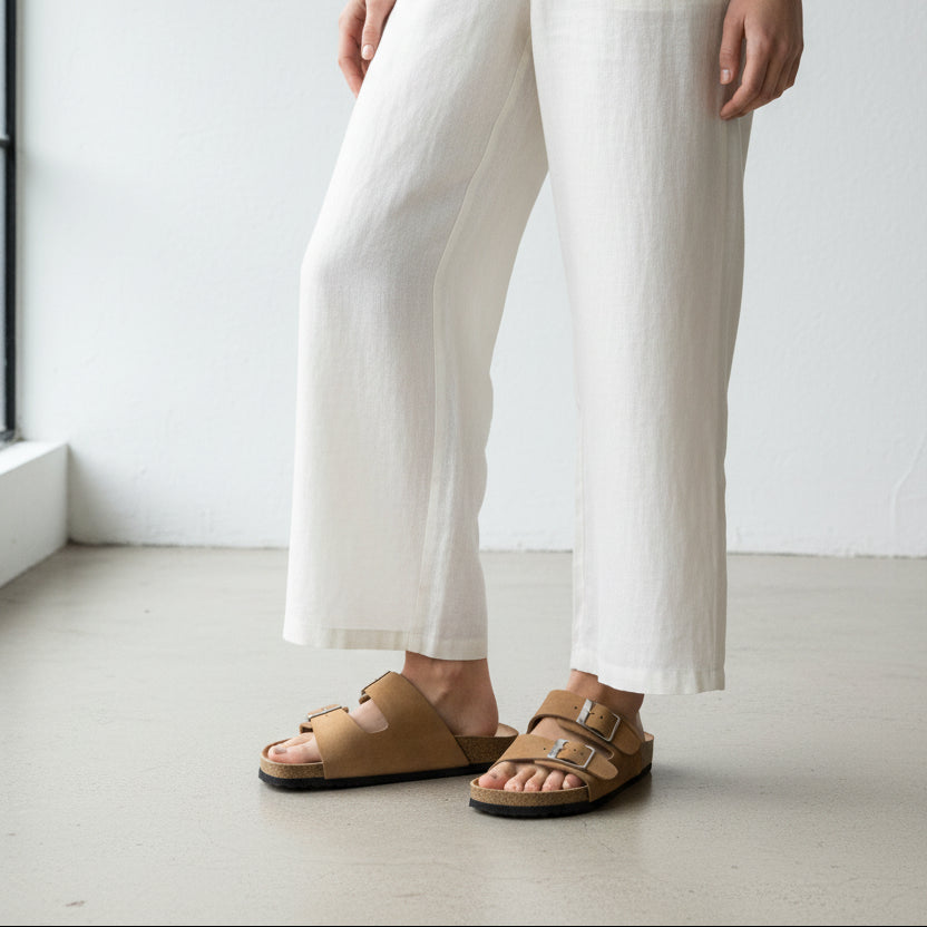 Sandales à Doubles Brides - Noir - taille 38 - vue 3