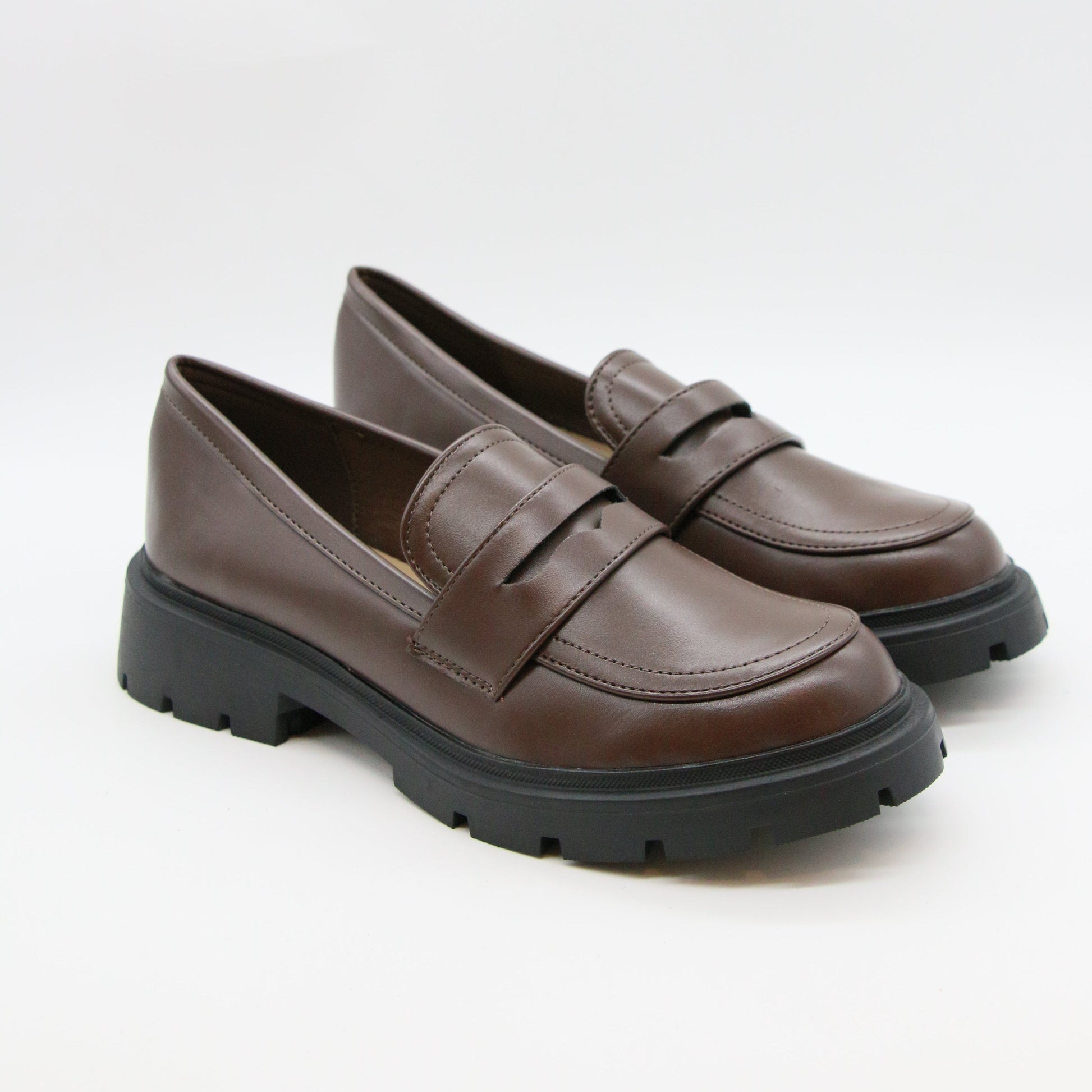 Mocassins Chunky en Cuir - Noir - taille 39 - vue 4