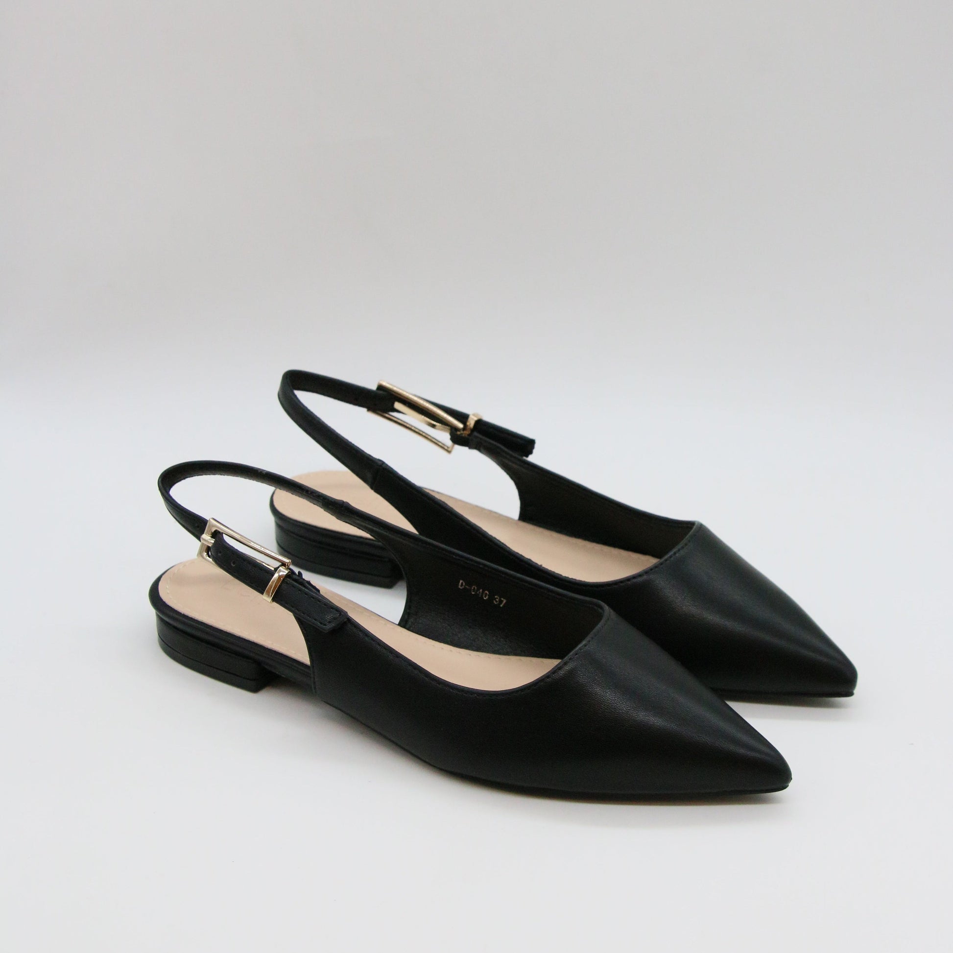 Escarpins Slingback à Bout Pointu - Noir - taille 36 - vue 1