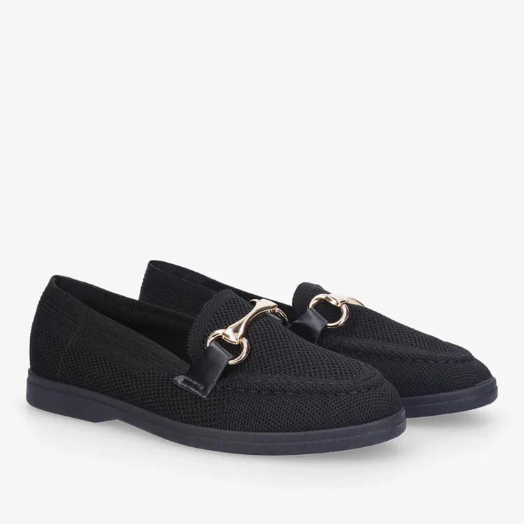 Mocassins en mesh à boucle décorative - Kaki - taille 38 - vue 9