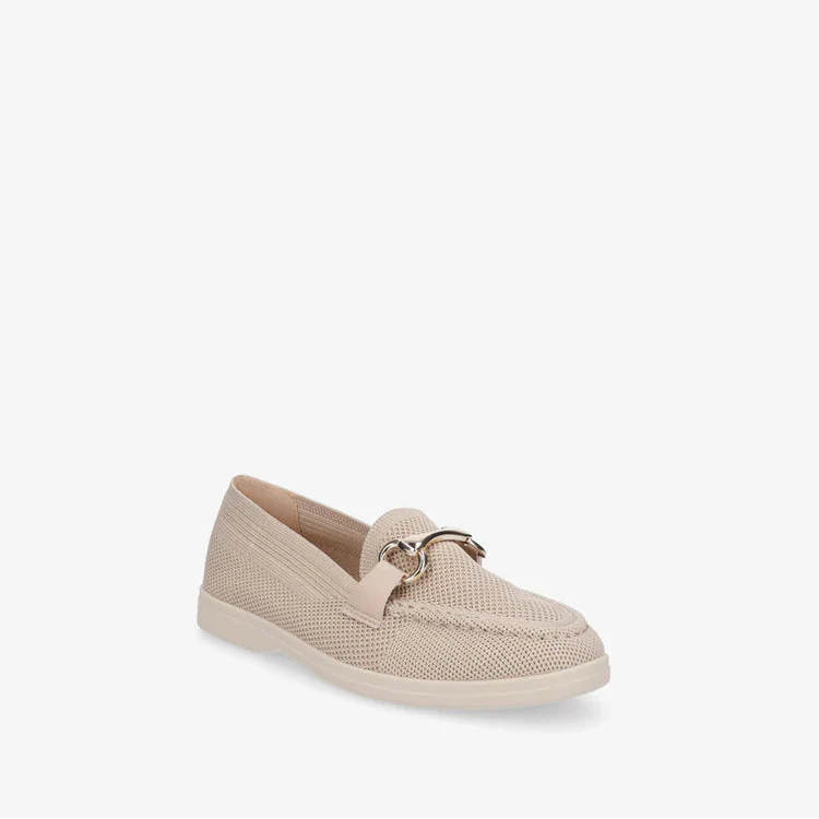 Mocassins en mesh à boucle décorative - Beige - taille 38 - vue 15