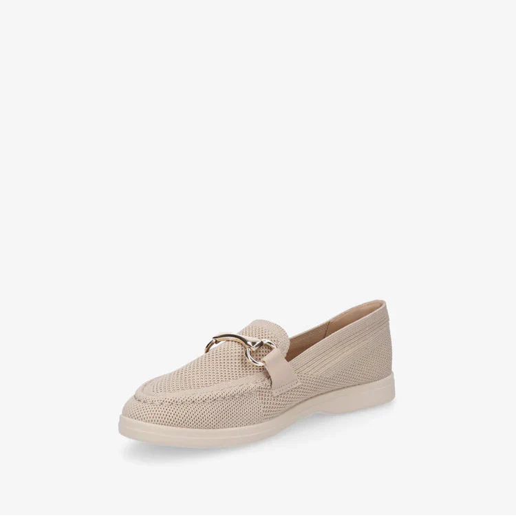 Mocassins en mesh à boucle décorative - Beige - taille 39 - vue 16