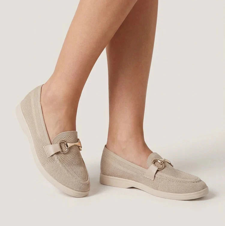 Mocassins en mesh à boucle décorative - Noir - taille 40 - vue 5