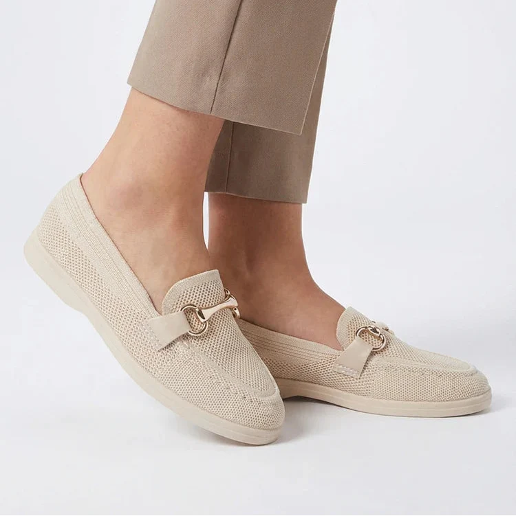 Mocassins en mesh à boucle décorative - Noir - taille 41 - vue 6