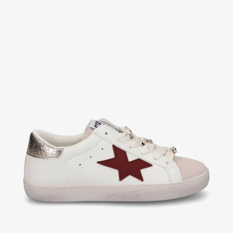 Baskets lacets ruban strassés - Or - taille 38 - vue 15