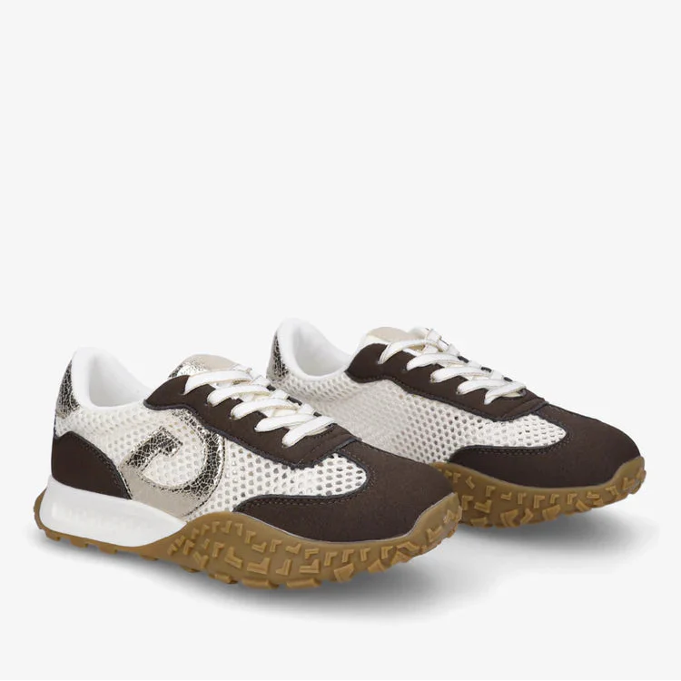 Baskets à empiècements irisés - Beige - taille 37 - vue 14