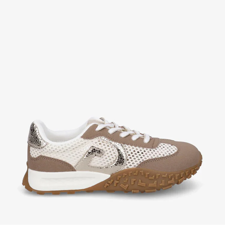 Baskets à empiècements irisés - Beige - taille 38 - vue 15