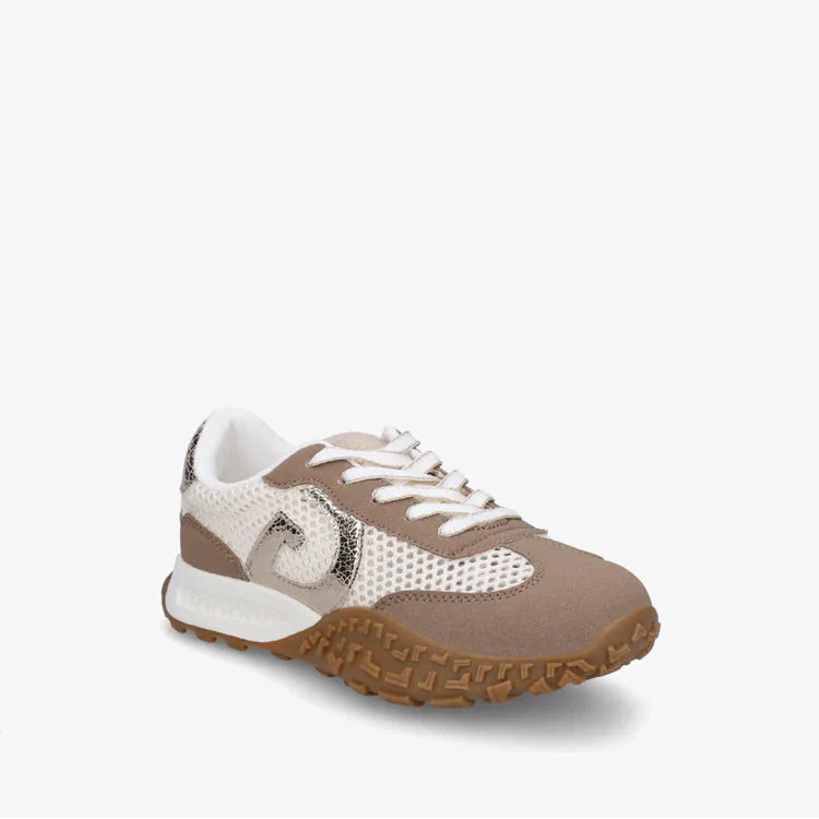 Baskets à empiècements irisés - Beige - taille 39 - vue 16