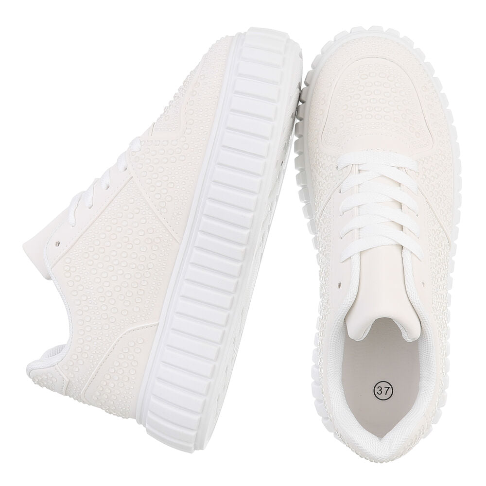 Baskets basses pour femmes - Beige - taille 36 - vue 13