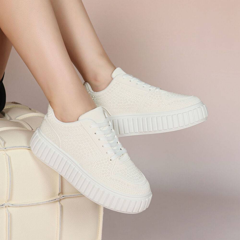 Baskets basses pour femmes - Blanc - taille 40 - vue 11