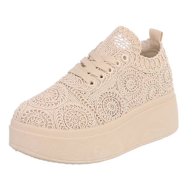 Baskets à plateforme en dentelle - Noir - taille 40 - vue 5
