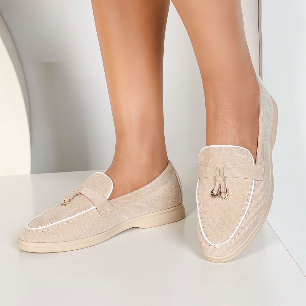 Mocassins avec breloque métallique - Kaki - taille 36 - vue 1