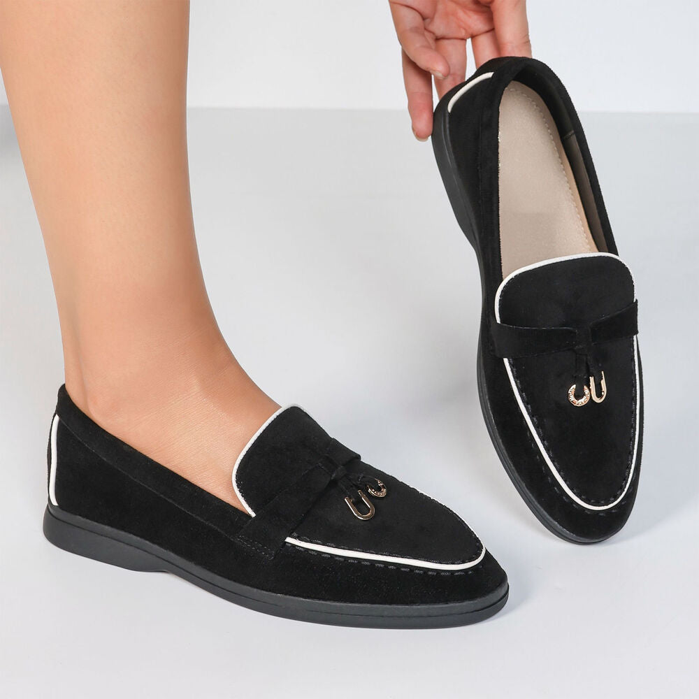 Mocassins avec breloque métallique - Noir - taille 37 - vue 14