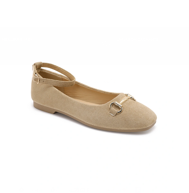 Ballerine à boucle et lanière - Marron - taille 39 - vue 16