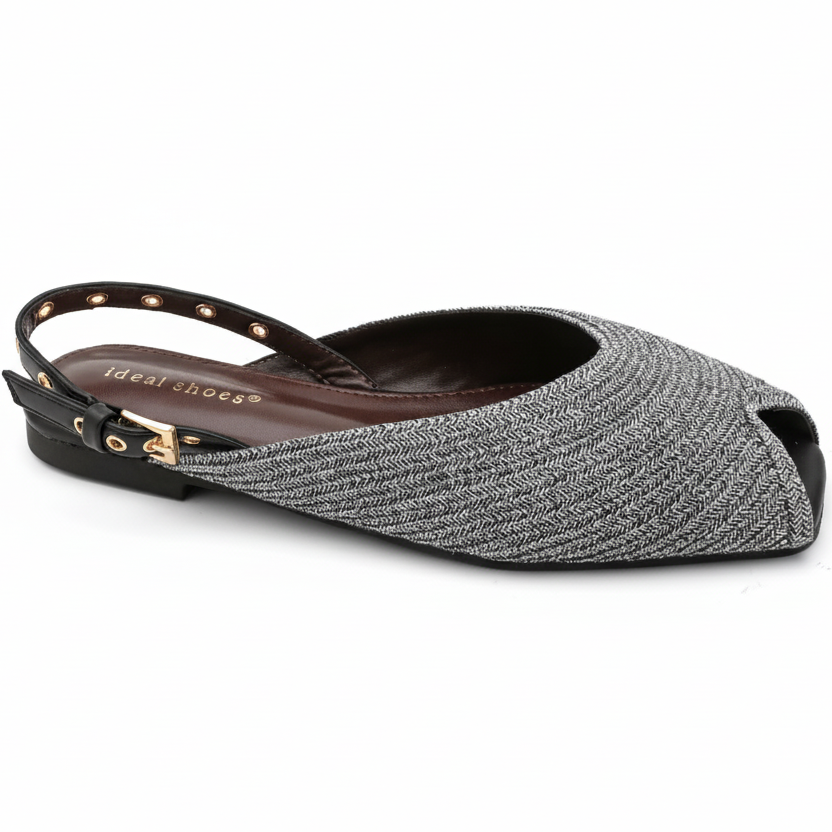 Ballerines ouvertes en raphia tressé - Beige - taille 38 - vue 9