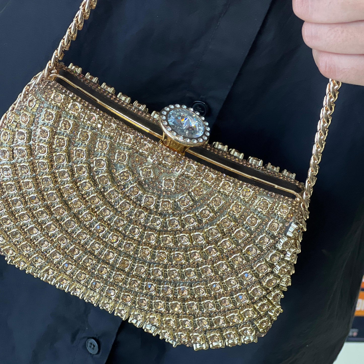 Petit sac soirée à chaîne très bonne qualité - Multicolore - taille 41