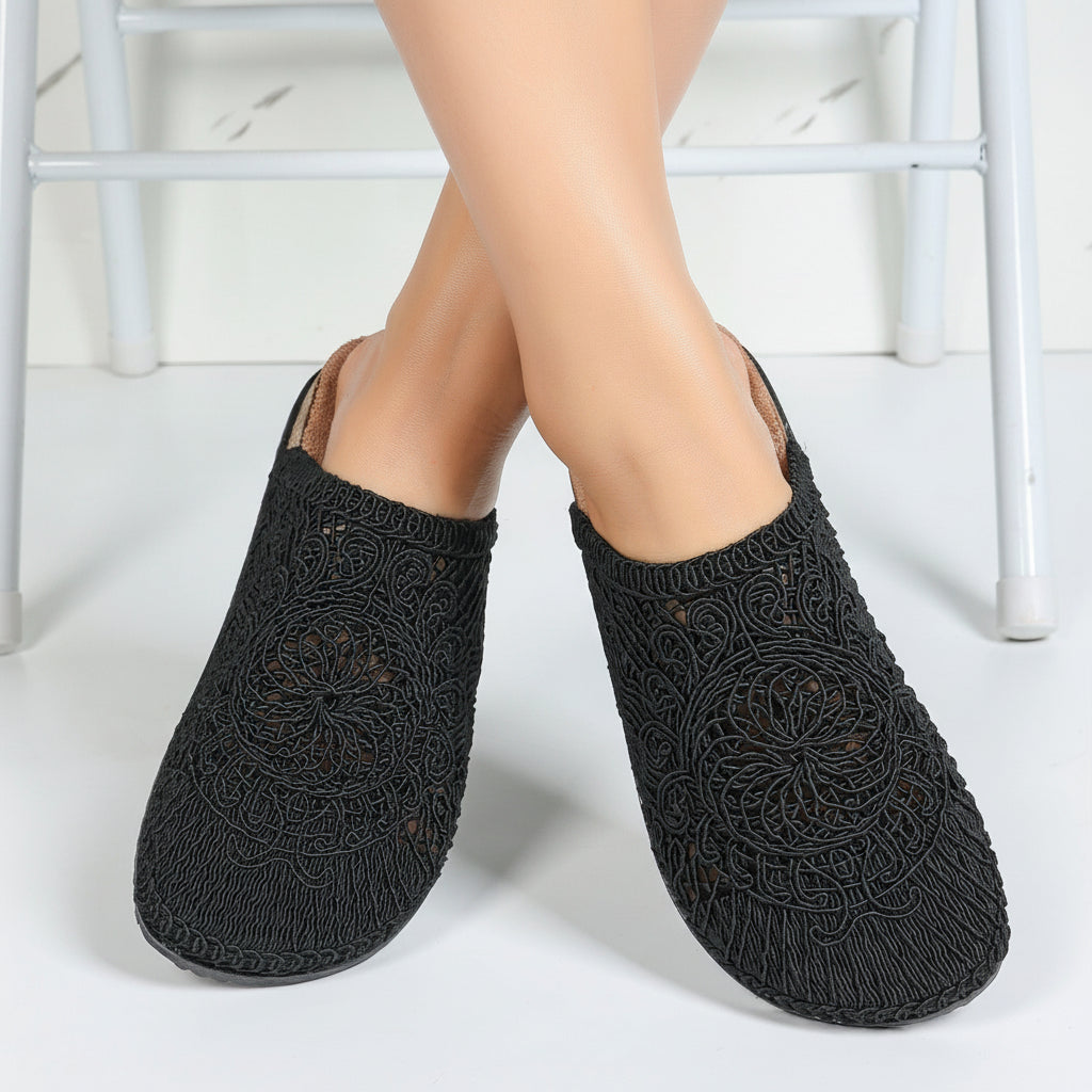 Mules Artisanales Givana - Noir - taille 38 - vue 3