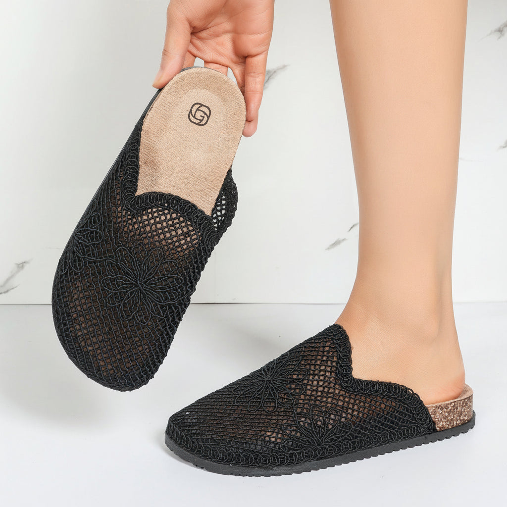 Mules Givana en Crochet - Noir - taille 38 - vue 3