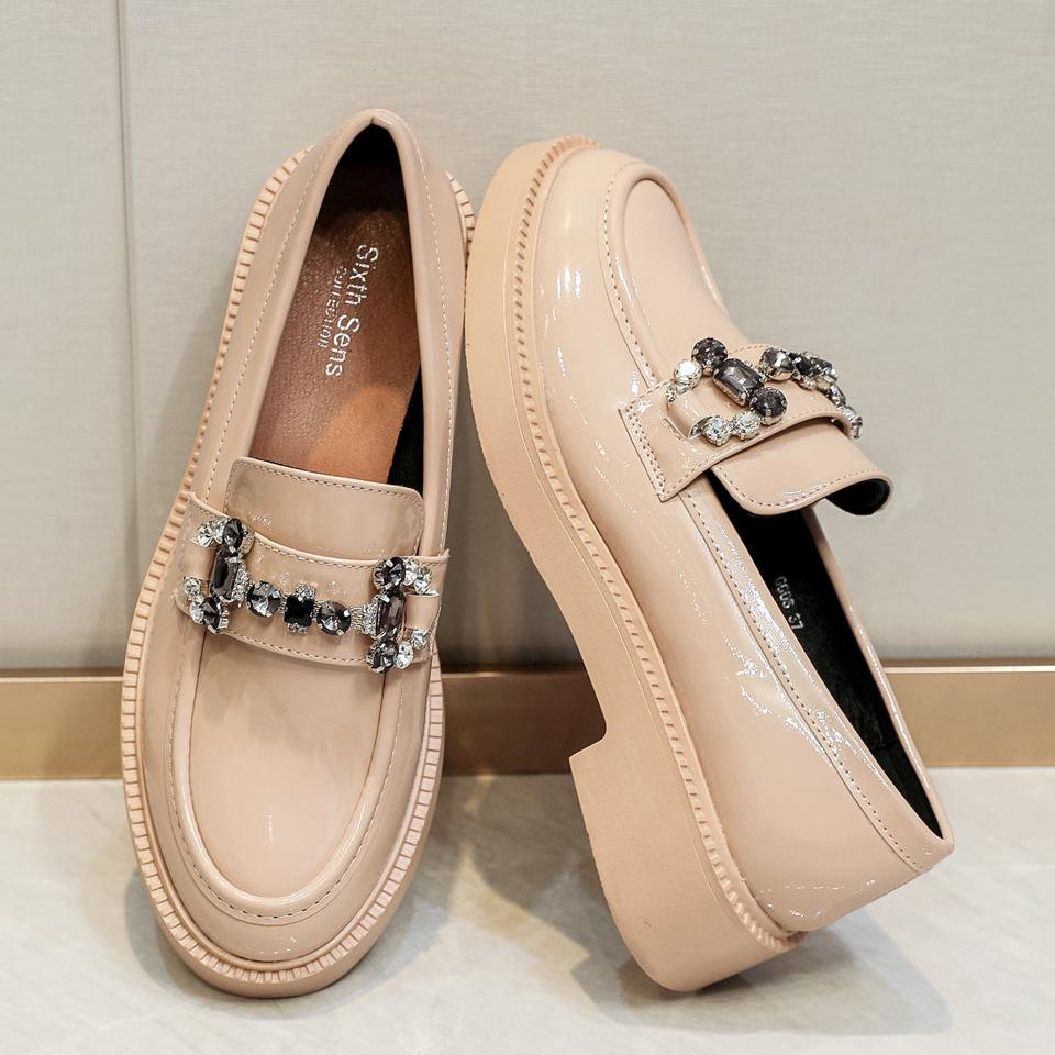 Mocassins Bijoux en Vernis - Noir - taille 40 - vue 5