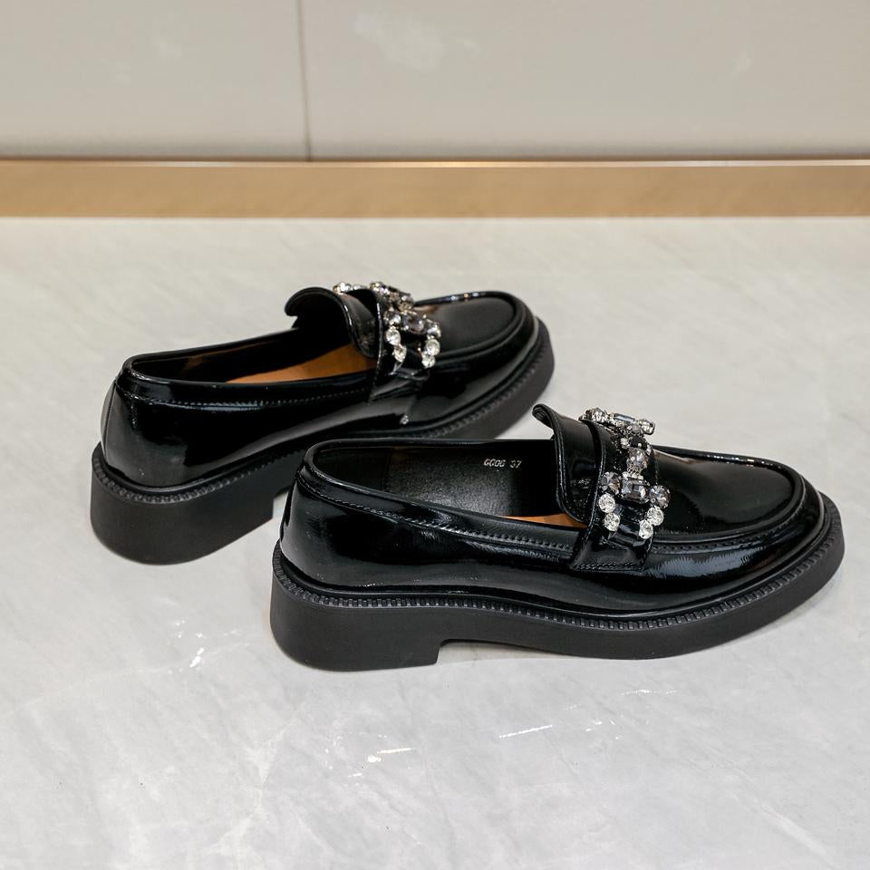 Mocassins Bijoux en Vernis - Noir - taille 38 - vue 3