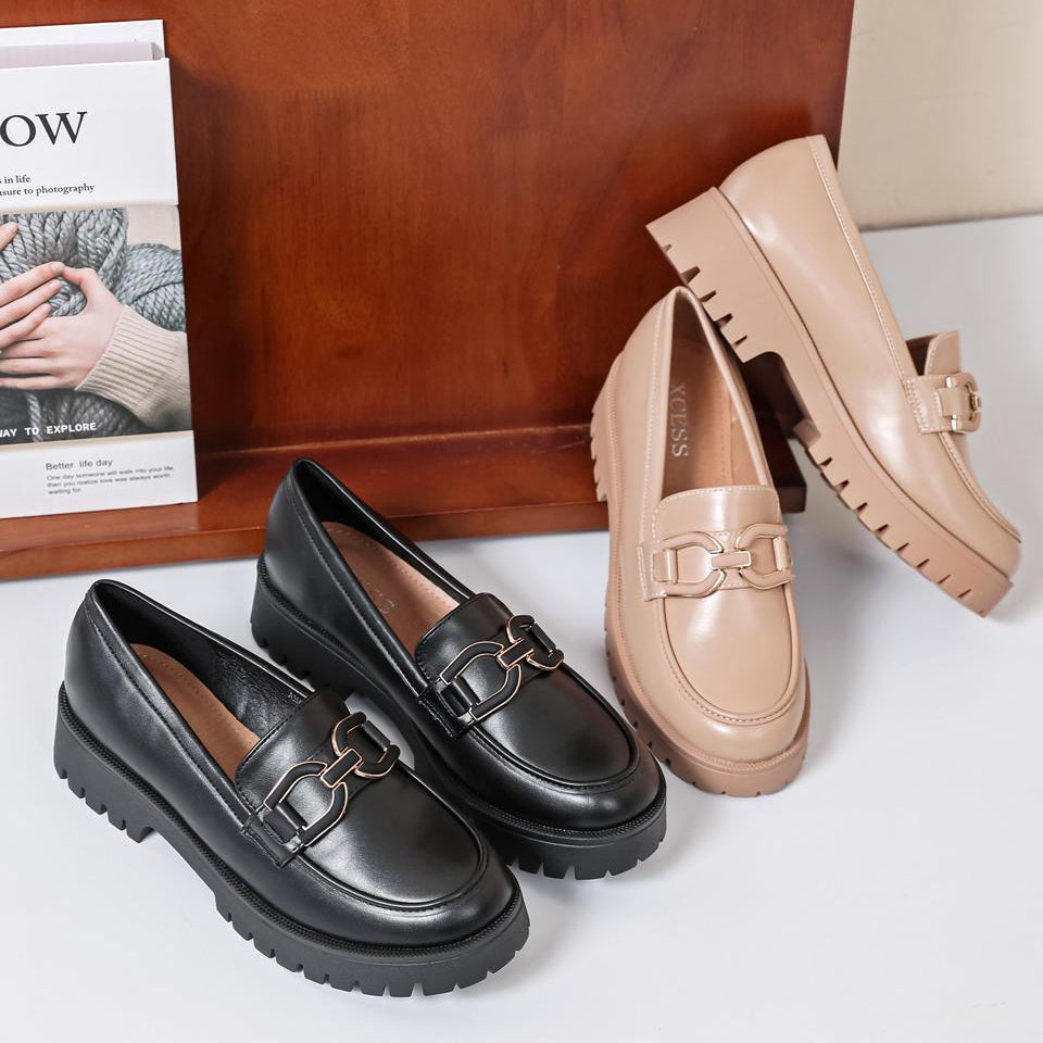 mocassin à plateforme pour femme - Noir - taille 39 - vue 4