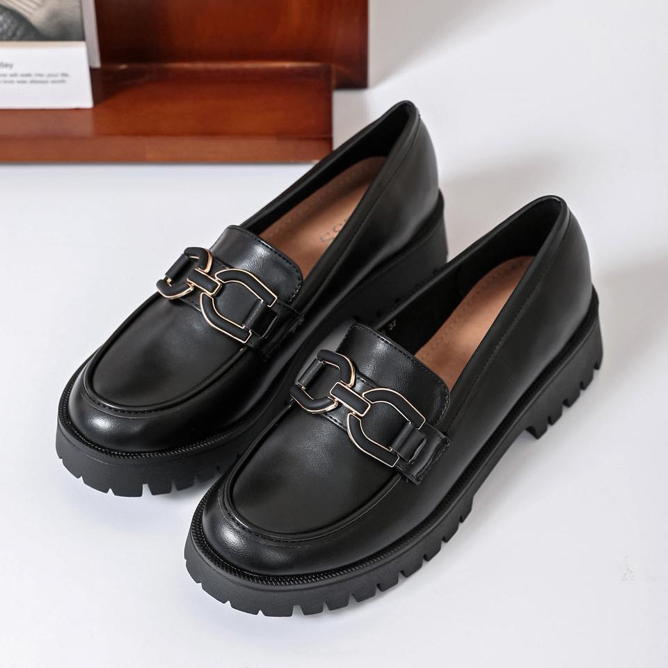 mocassin à plateforme pour femme - Noir - taille 37 - vue 2