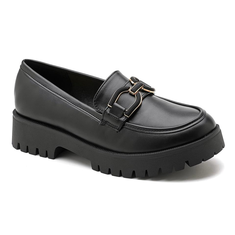 mocassin à plateforme pour femme - Noir - taille 38 - vue 3