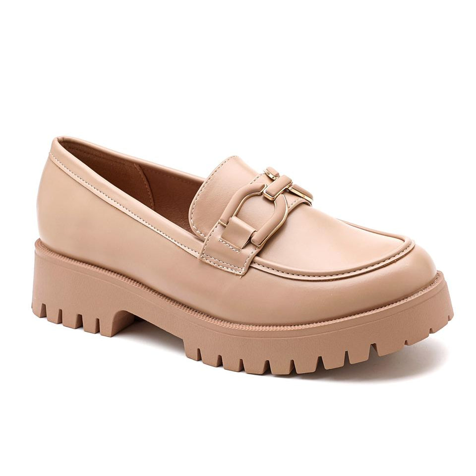 mocassin à plateforme pour femme - Bordeaux - taille 36 - vue 7