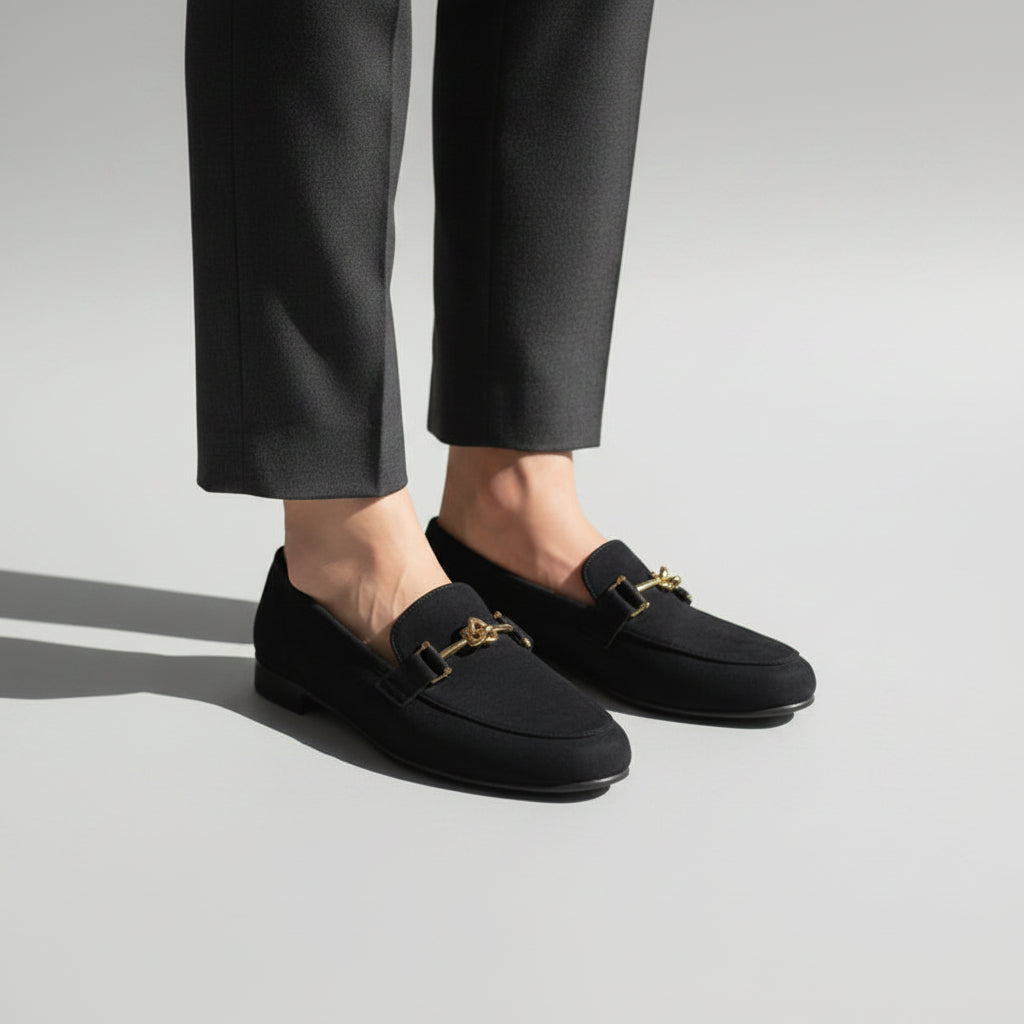 Mocassin Raffiné en Daim - Noir - taille 37 - vue 2