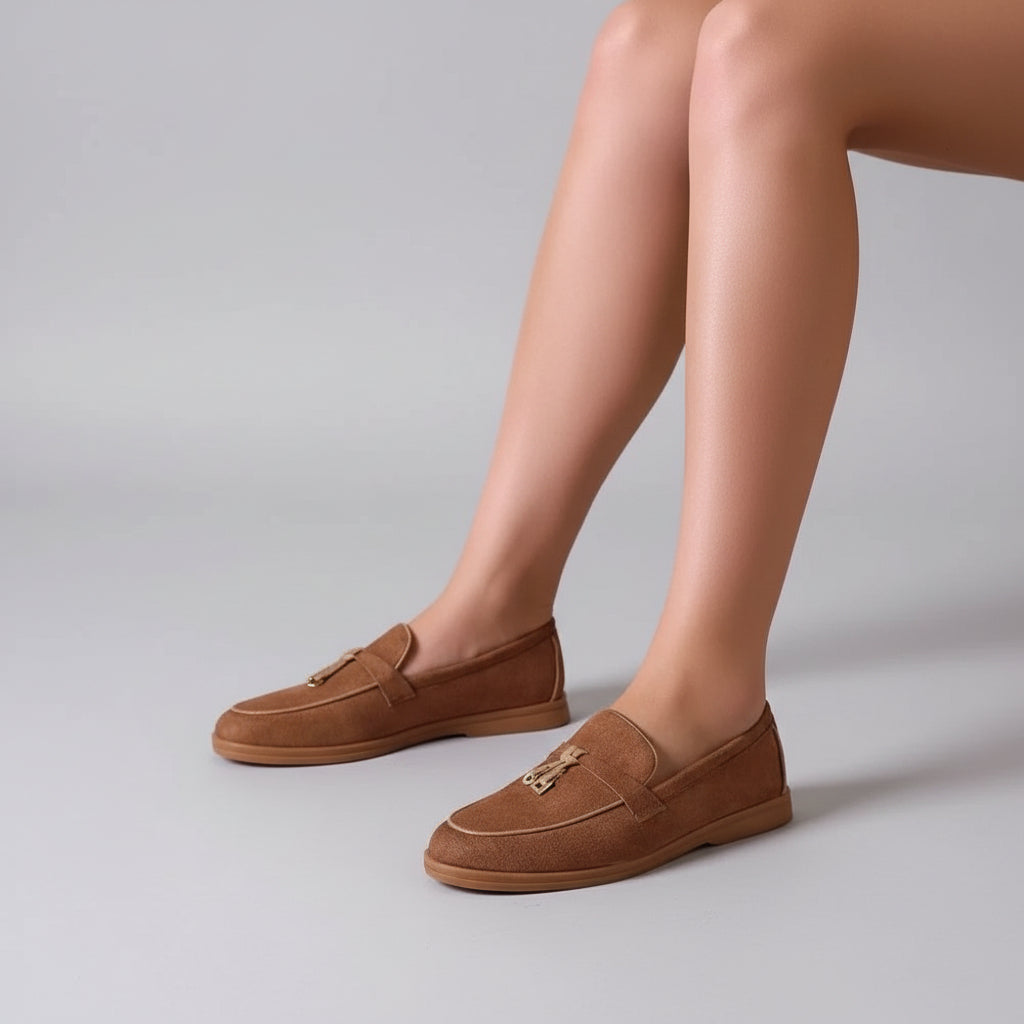 Mocassins Élégants en Daim - Noir - taille 40 - vue 5
