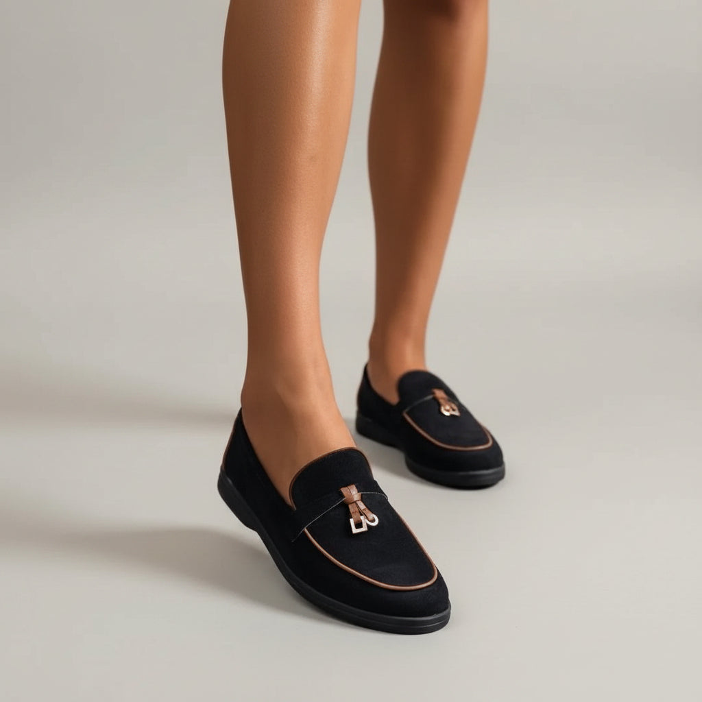 Mocassins Élégants en Daim - Beige - taille 36 - vue 7