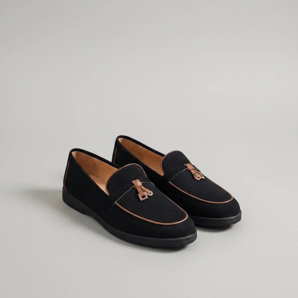 Mocassins Élégants en Daim - Noir - taille 36 - vue 1