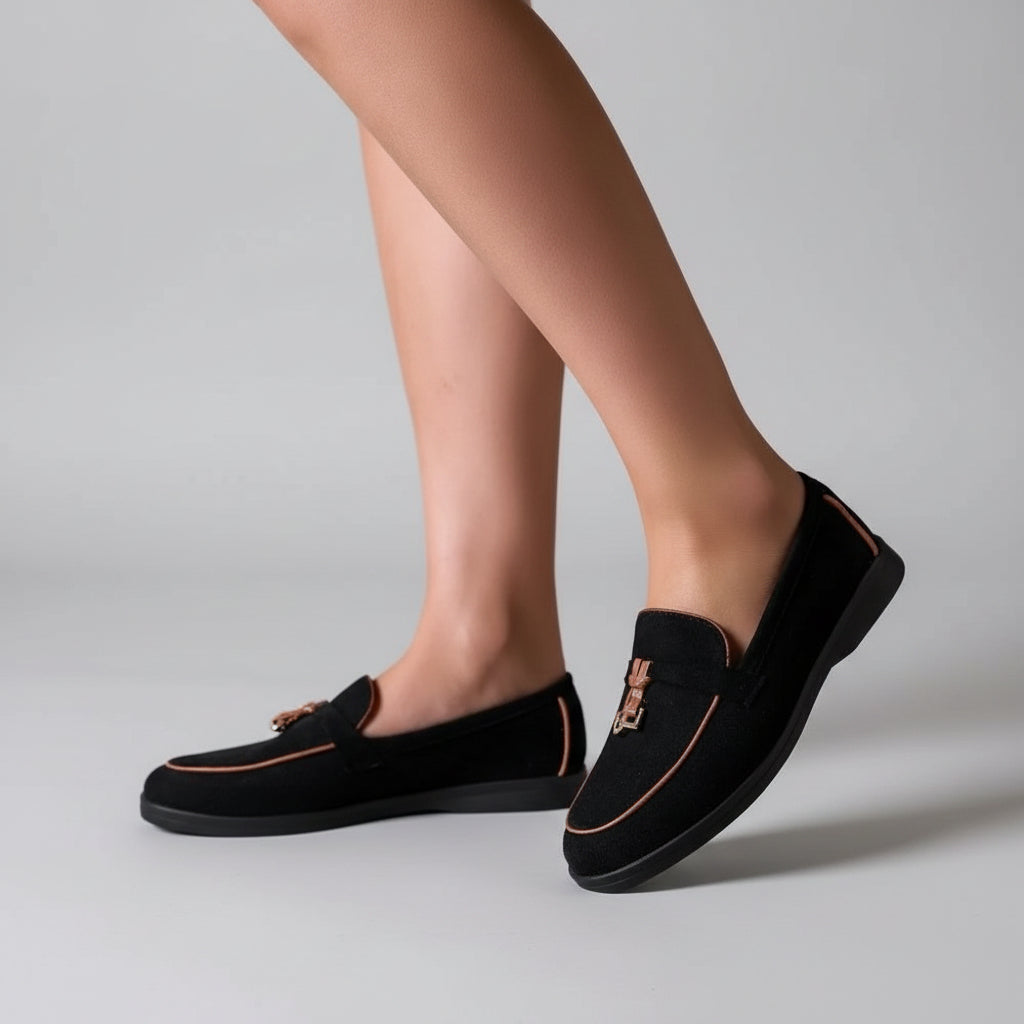Mocassins Élégants en Daim - Noir - taille 41 - vue 6