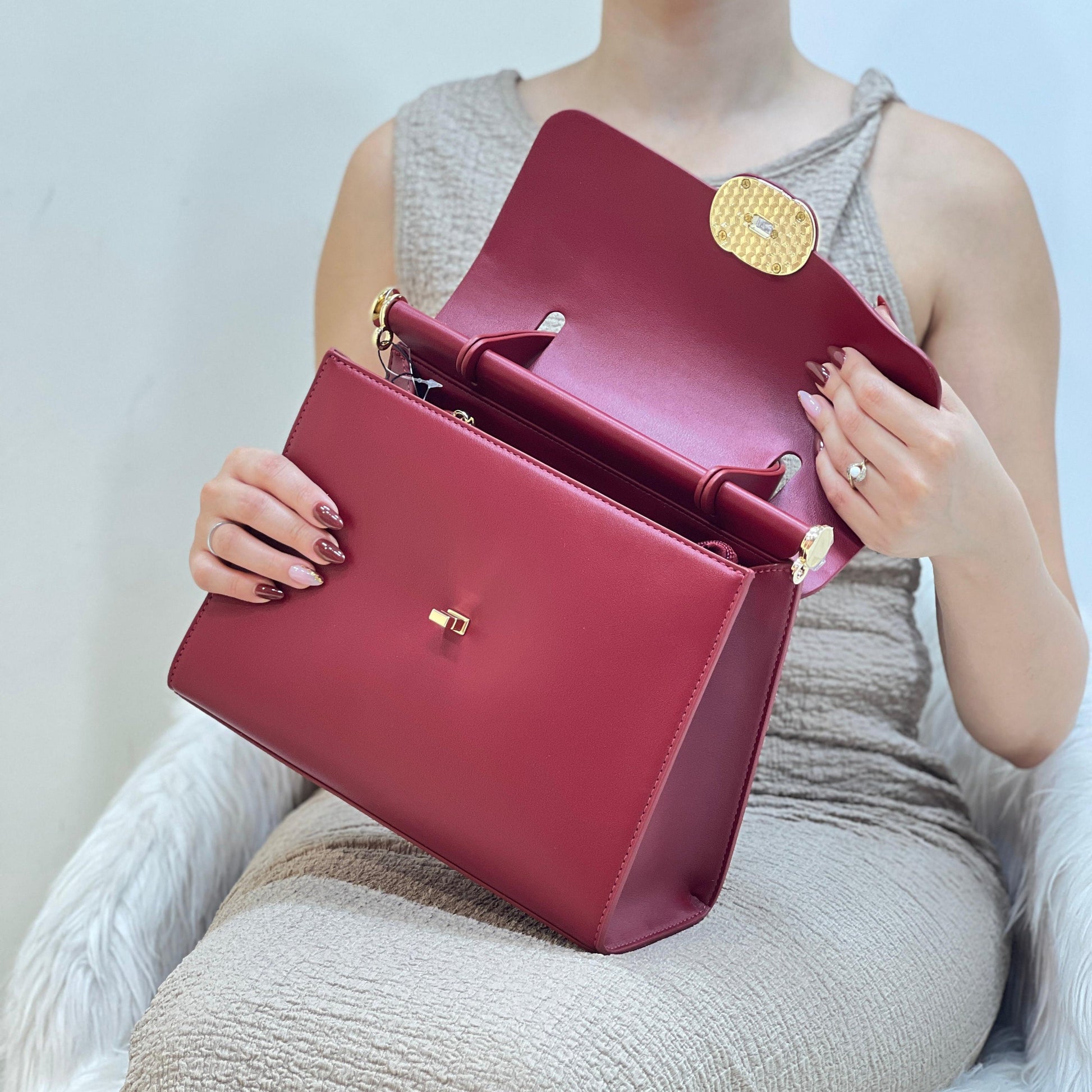 Sac à Main Minimaliste Femme - Vert - taille 41 - vue 3
