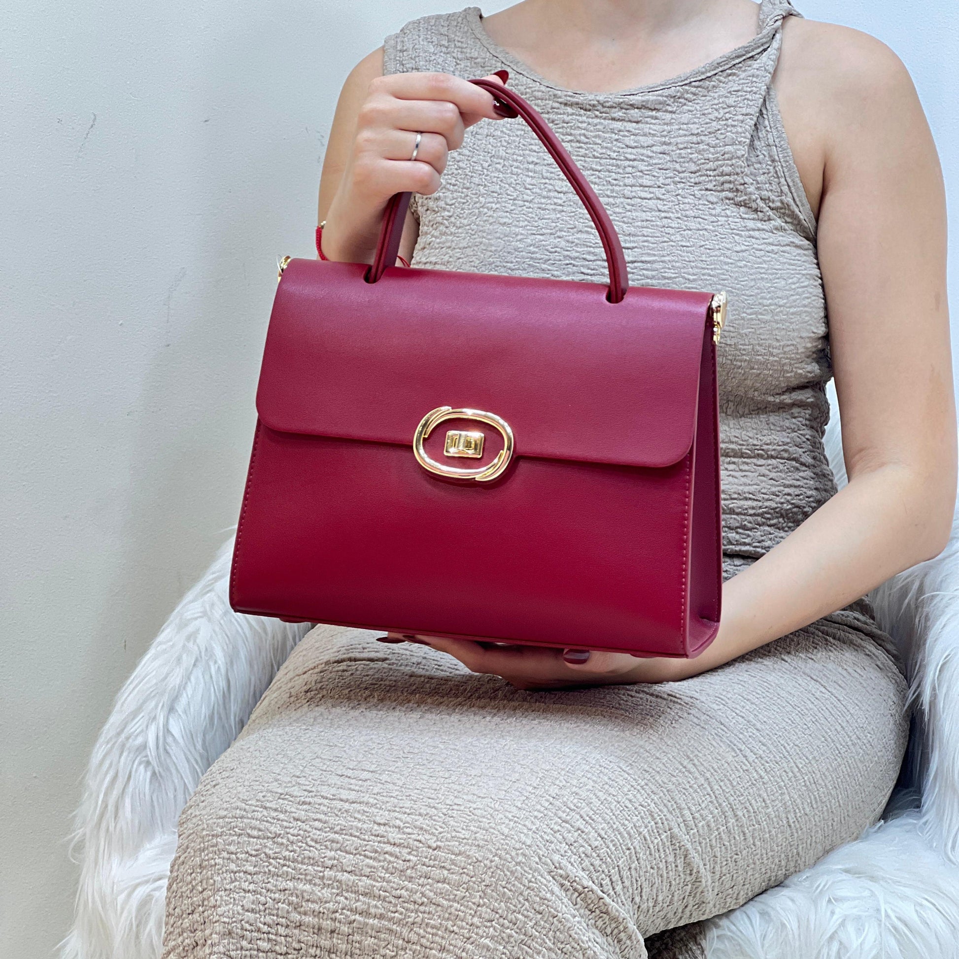 Sac à Main Minimaliste Femme - Bleu - taille 41 - vue 5