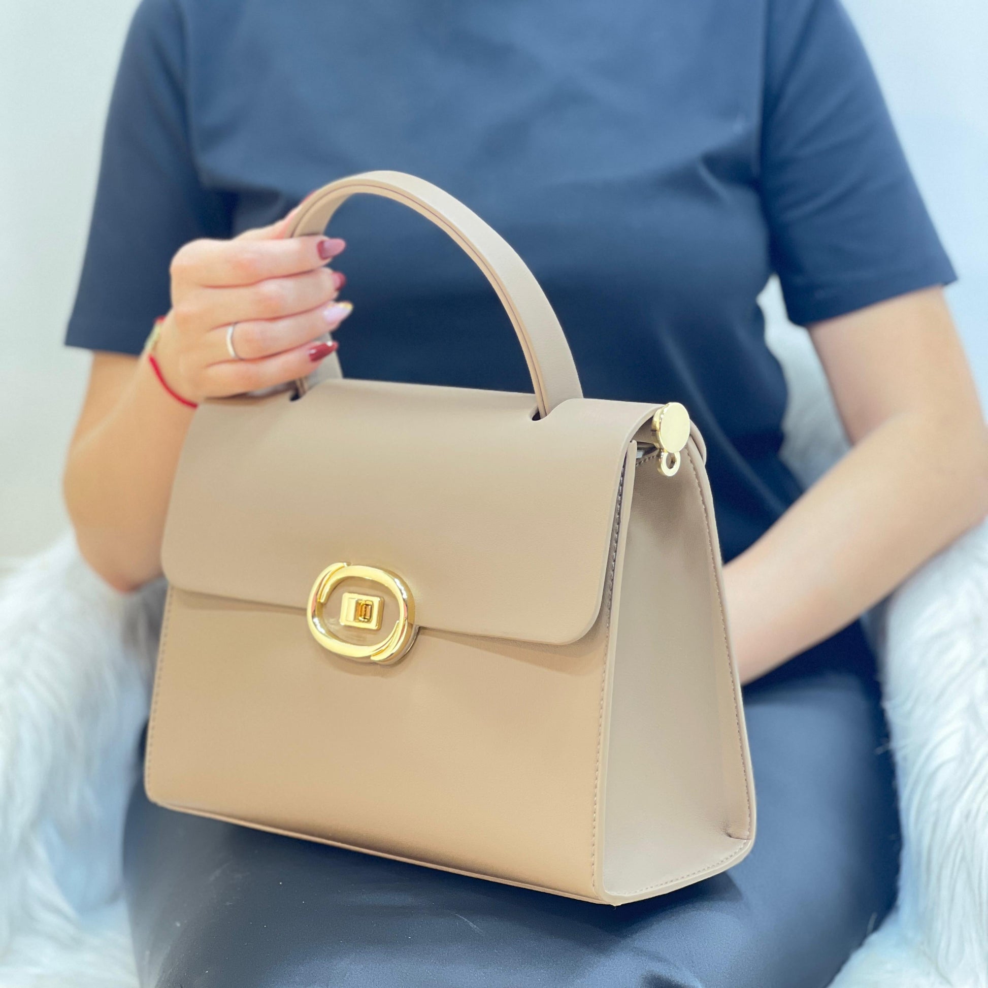 Sac à Main Minimaliste Femme - Bleu - taille 41