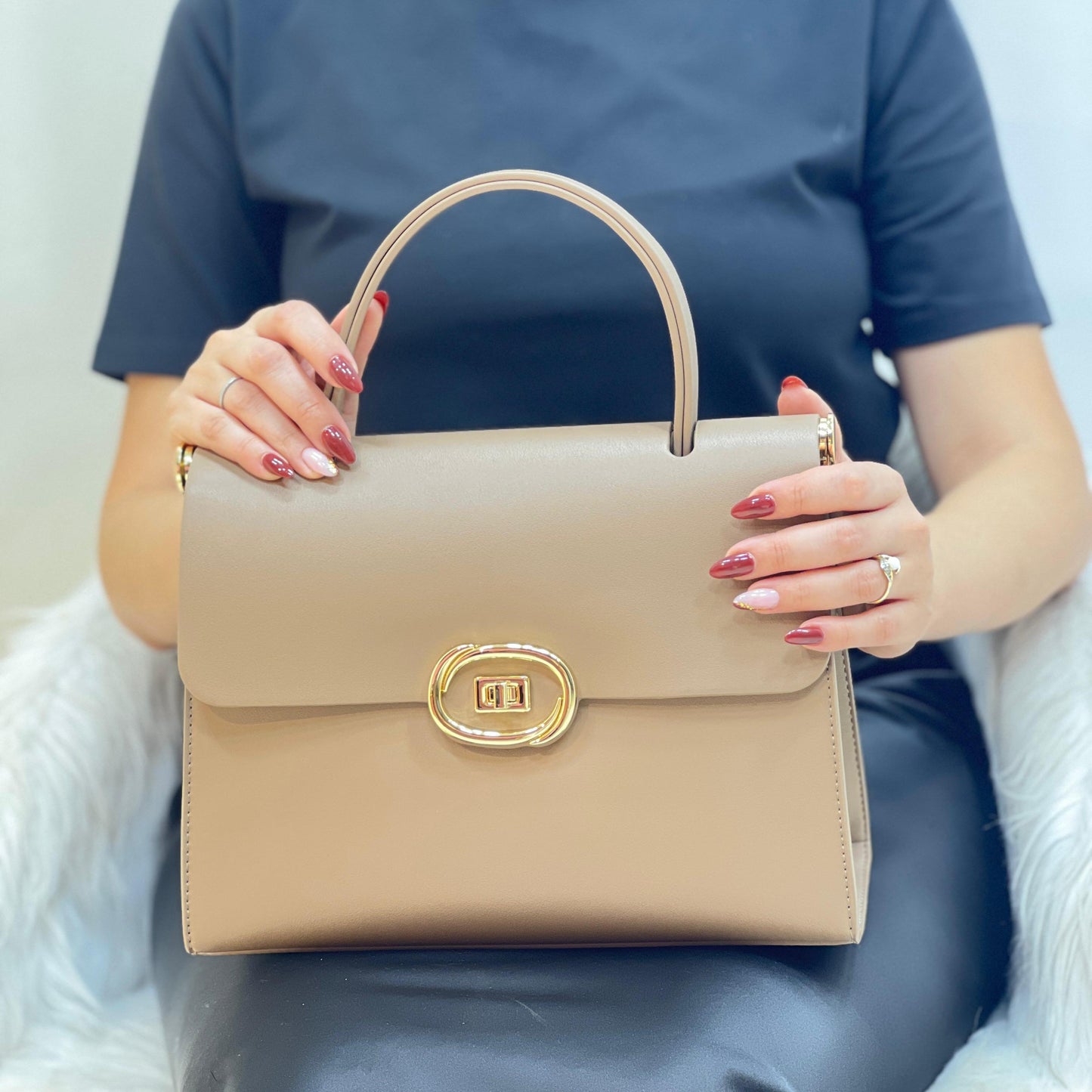 Sac à Main Minimaliste Femme - Bleu - taille 41