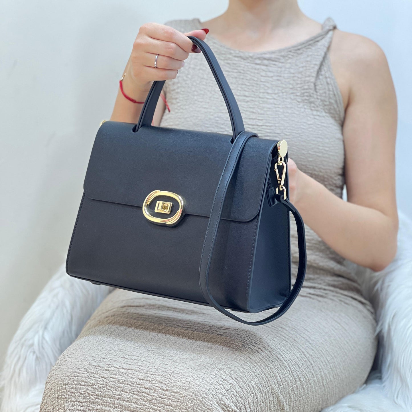 Sac à Main Minimaliste Femme - Bleu - taille 41