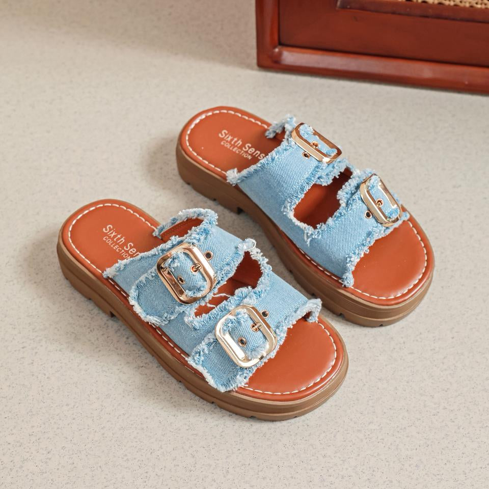 Sandales Plateformes - Beige - taille 37 - vue 8