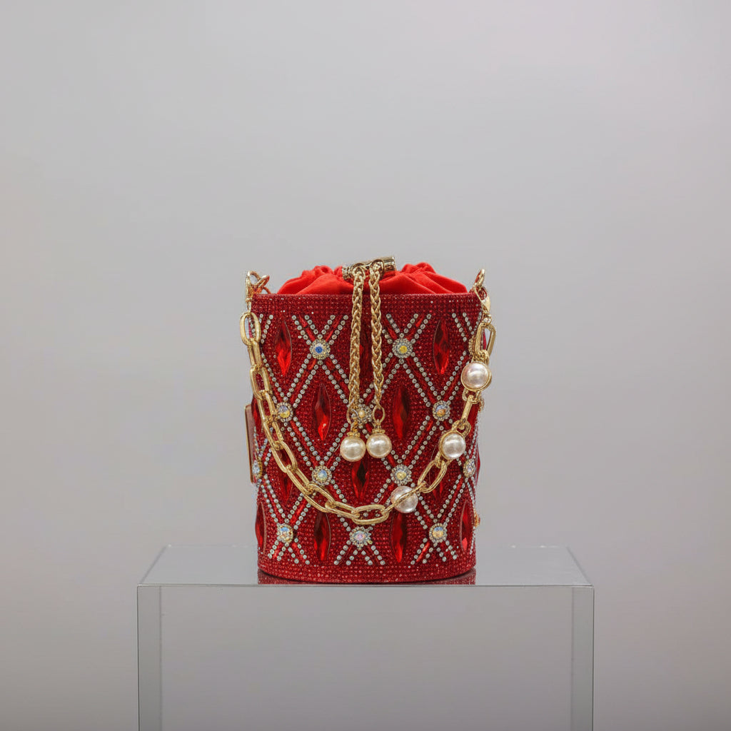 Sac Seau Ornementé - Rouge