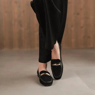 Mocassin en suède synthétique - Kaki - taille 38 - vue 9