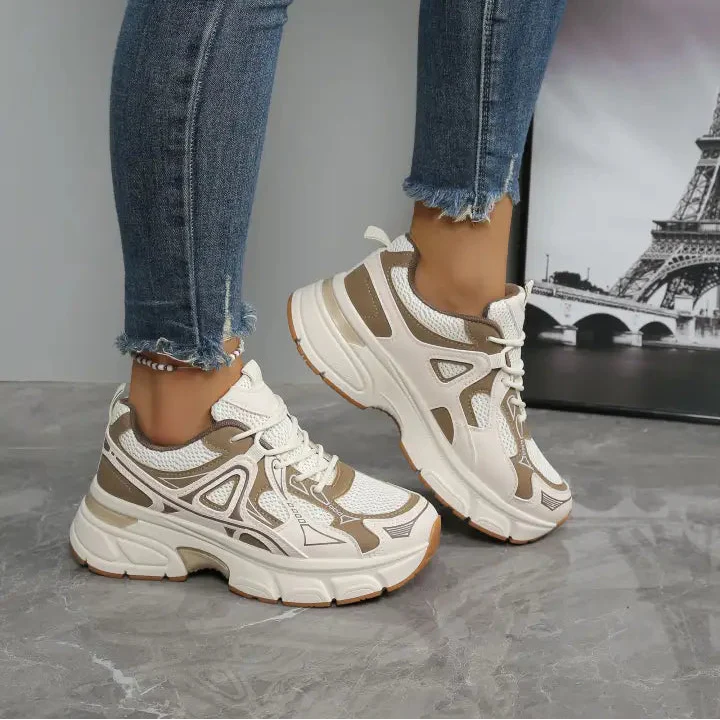 Baskets avec une semelle épaisse - Beige - taille 39 - vue 4