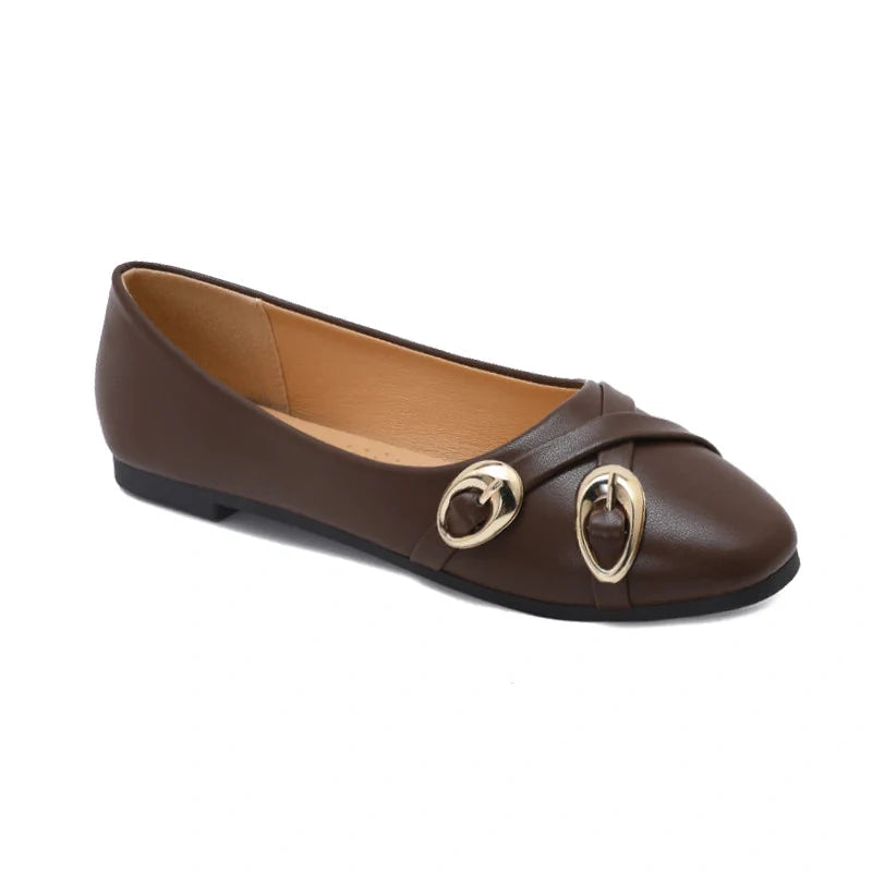 Ballerines avec décoration - Kaki - taille 38 - vue 9