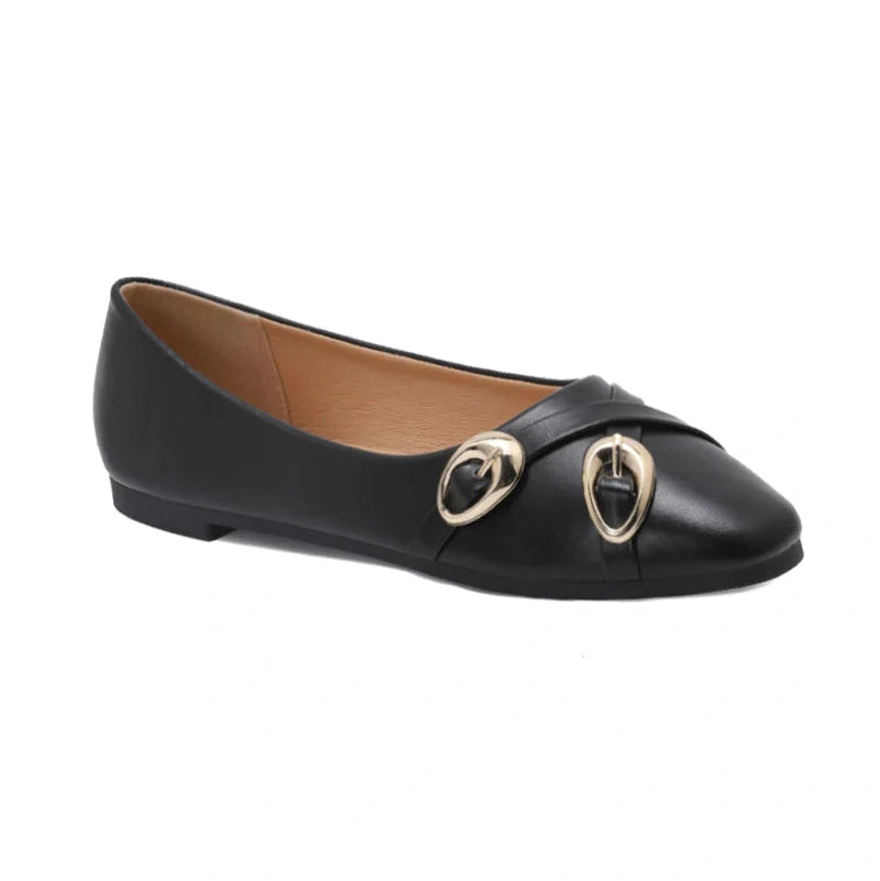 Ballerines avec décoration - Noir - taille 38 - vue 3